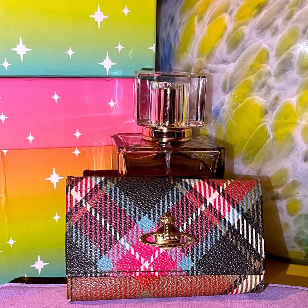 Vivienne Westwood Car key holder in Plaid Print
